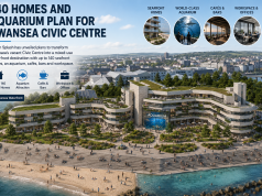 140 Homes and New Aquarium Planned for Swansea Civic Centre
