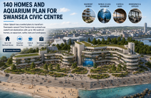 140 Homes and New Aquarium Planned for Swansea Civic Centre