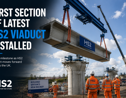 HS2 Installs First Section of Latest Viaduct