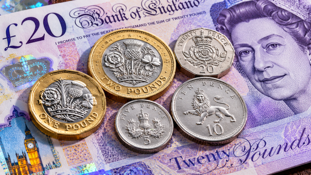 British Currency Macro Close-Up