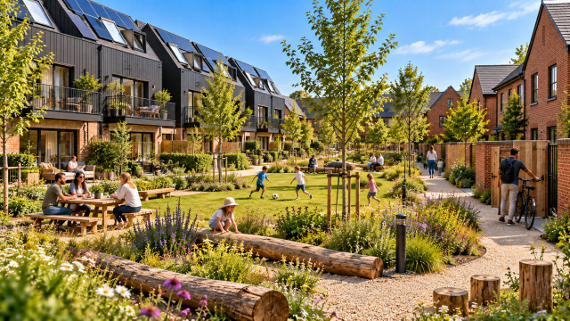 Sunny Sustainable Courtyard Community